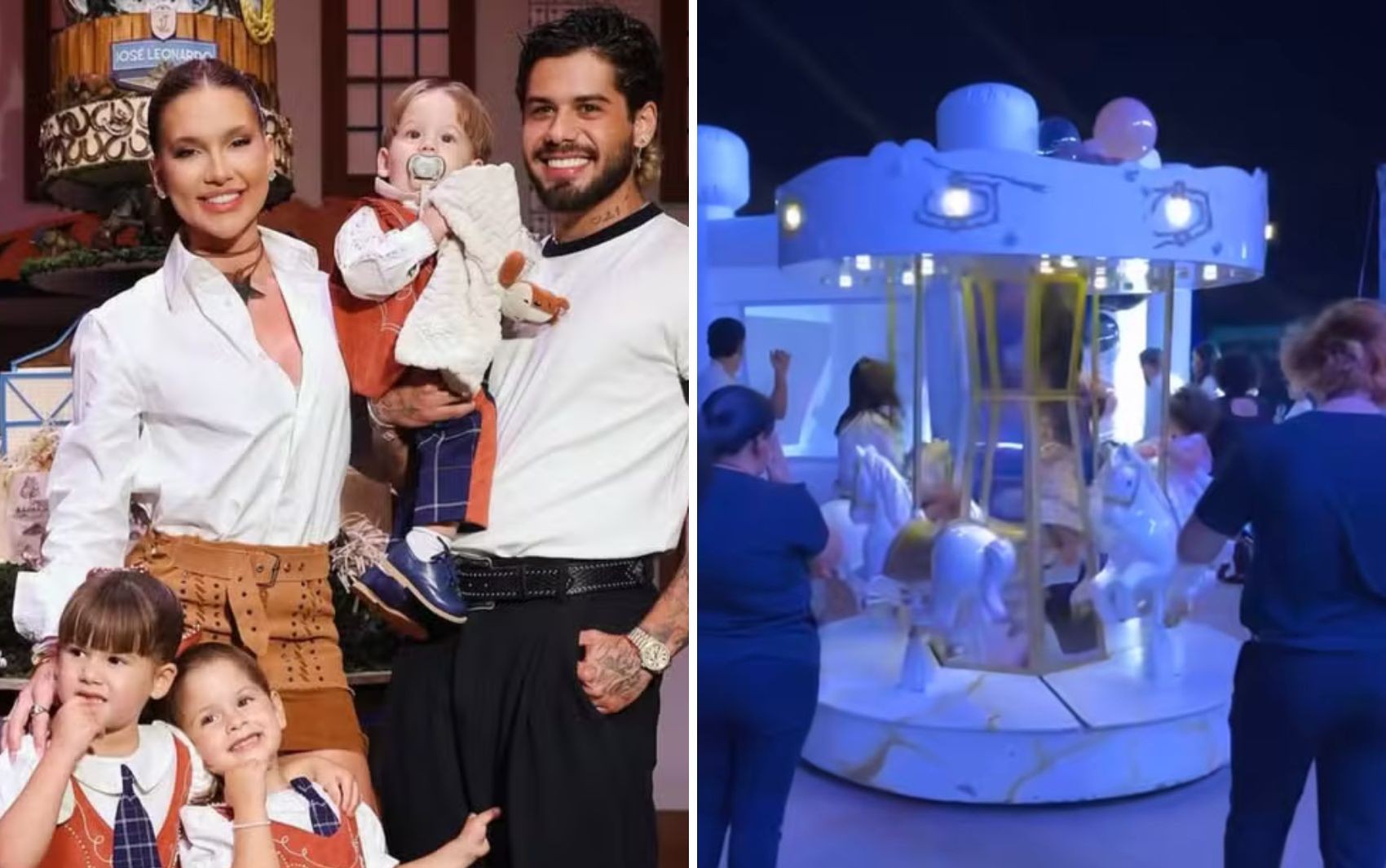 Show de Mari Fernandez, carrossel e sorveteria: veja detalhes da festa de 1 ano de José Leonardo, filho de Virginia e Zé Felipe