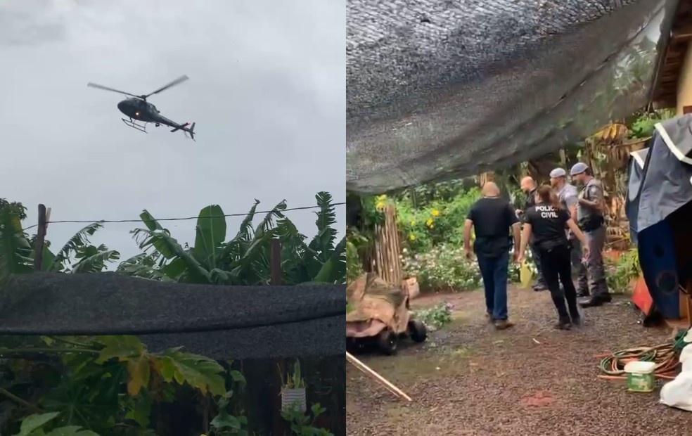 Coroa de flores em velório de assaltante morto durante sequestro leva Polícia Civil a prisão de suspeitos ligados ao PCC — Foto: Polícia Civil/Divulgação