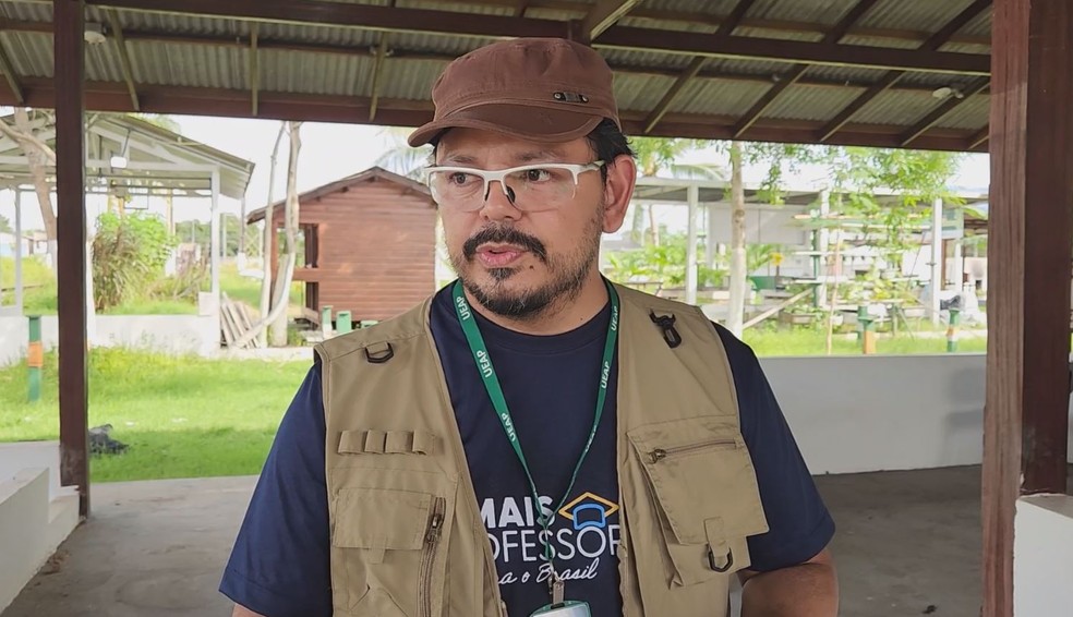Pesquisador Menyklen Penafort, do Amapá.  — Foto: Carlos Cardozo/Rede Amazônica