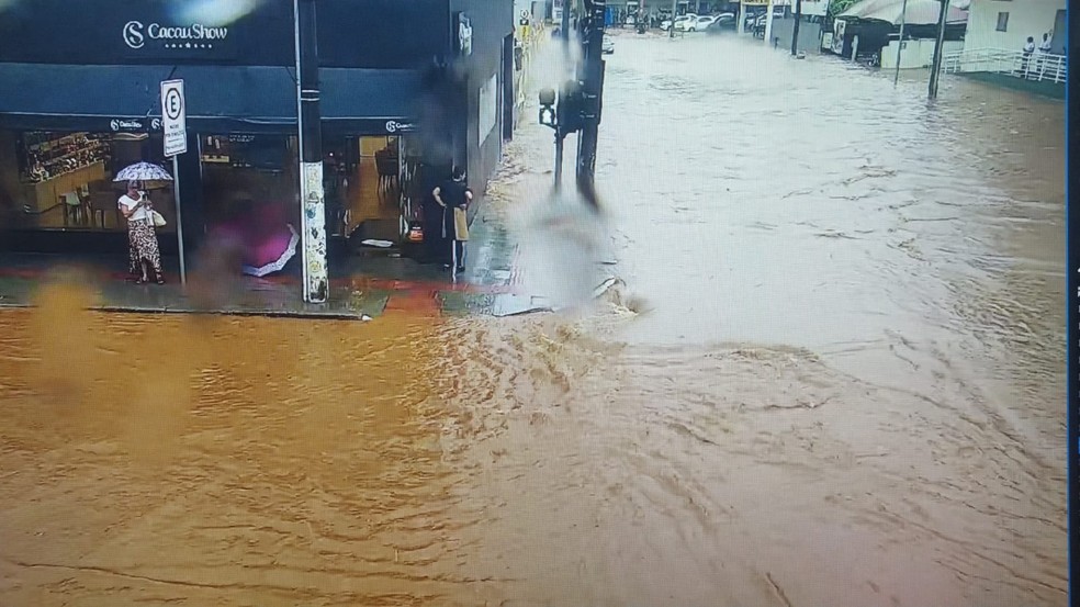 Imóveis em Concórdia foram atingidos por água — Foto: Defesa Civil/Divulgação