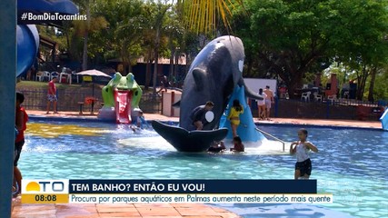 Procura por parques aquáticos aumenta devido às altas temperaturas em Palmas