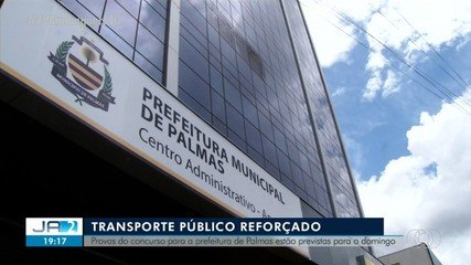 Linhas do transporte público serão reforçadas neste domingo para o concurso de Palmas