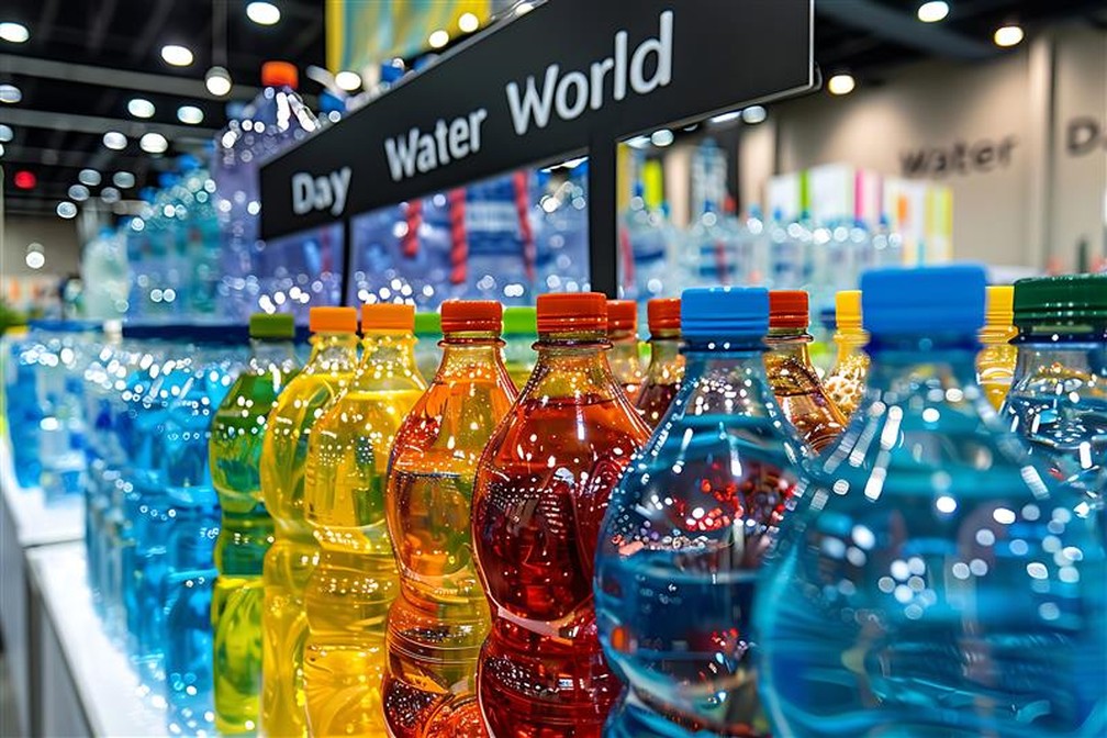 Garrafas PET coloridas são recicláveis, mas não têm reciclabilidade — Foto: Adobe Stock