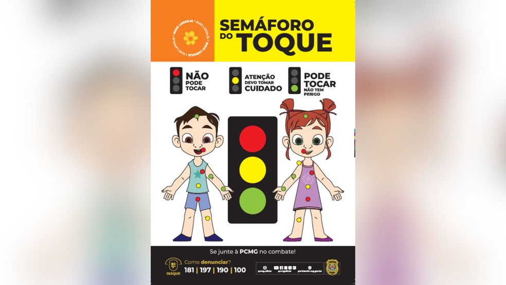 Semáforo do Toque — Foto: PCMG/Divulgação
