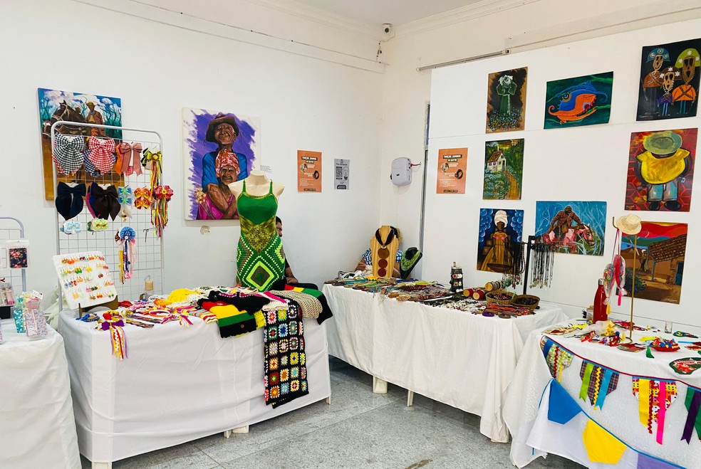 Feira de Artesanato Junino celebra o dia de São João (24) na Fundação José Augusto — Foto: Cynthia Campos/FJA