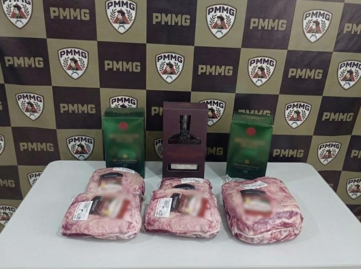 Homem é preso após furtar contrafilé e garrafas de whisky de supermercado