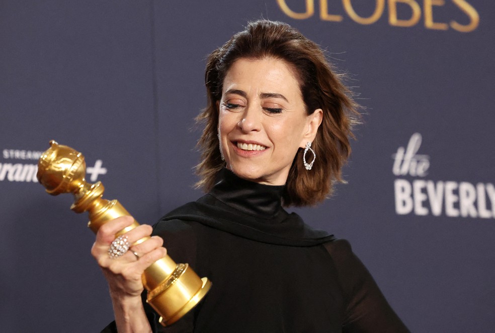Fernanda Torres ganha Globo de Ouro de melhor atriz de drama — Foto: Mario Anzuoni/Reuters