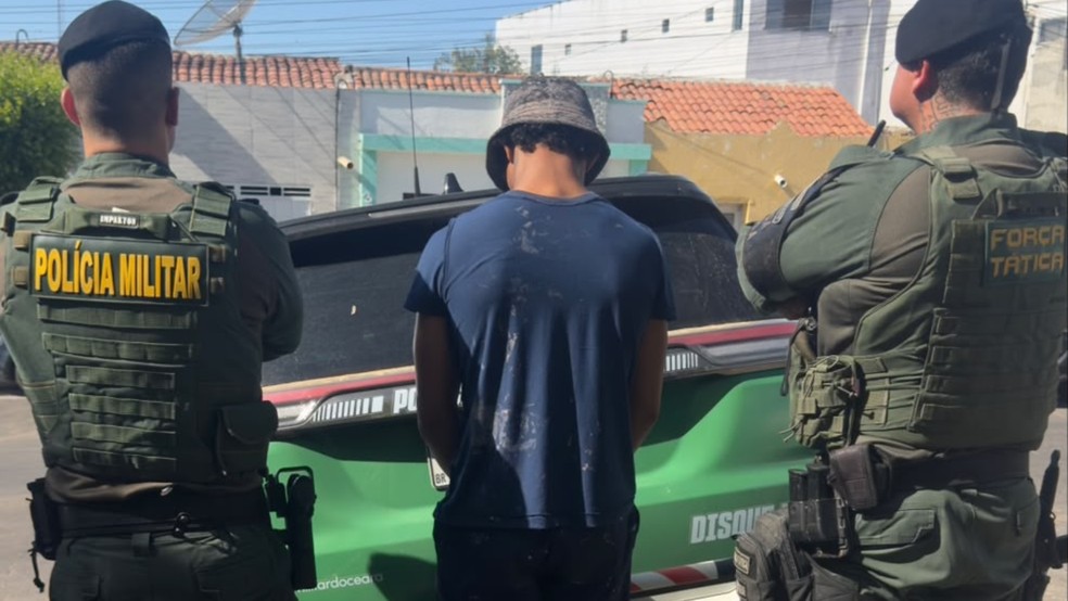Suspeito de matar irmãs levadas à força de casa é preso no Ceará. — Foto: Reprodução