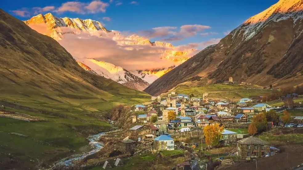 Turismo faz parte do plano de desenvolvimento da Geórgia — Foto: Getty Images via BBC