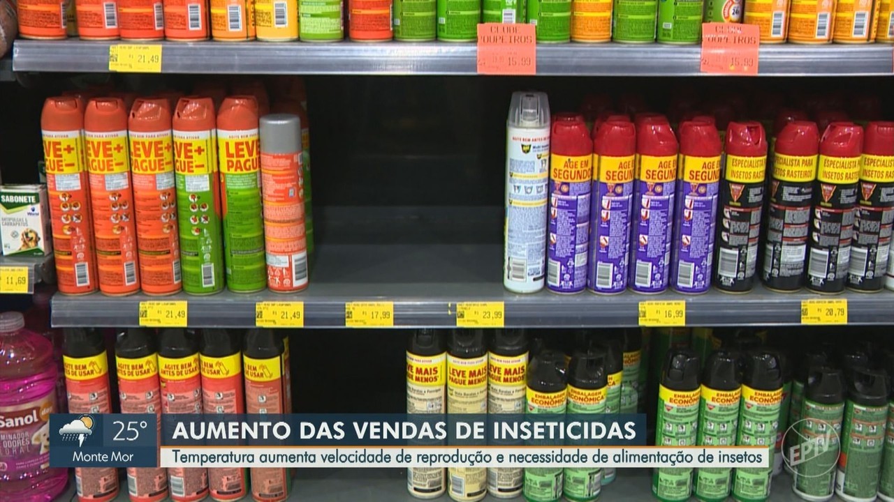 Vendas de inseticidas crescem em Campinas
