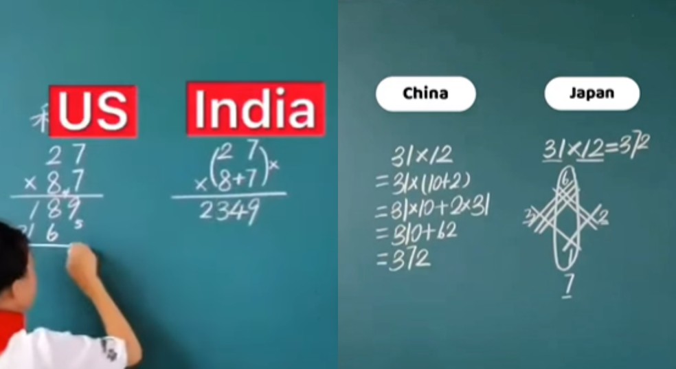 Fórmulas "diferentonas" de multiplicação viralizam nas redes sociais. Saiba quais funcionam. — Foto: Reprodução/TikTok