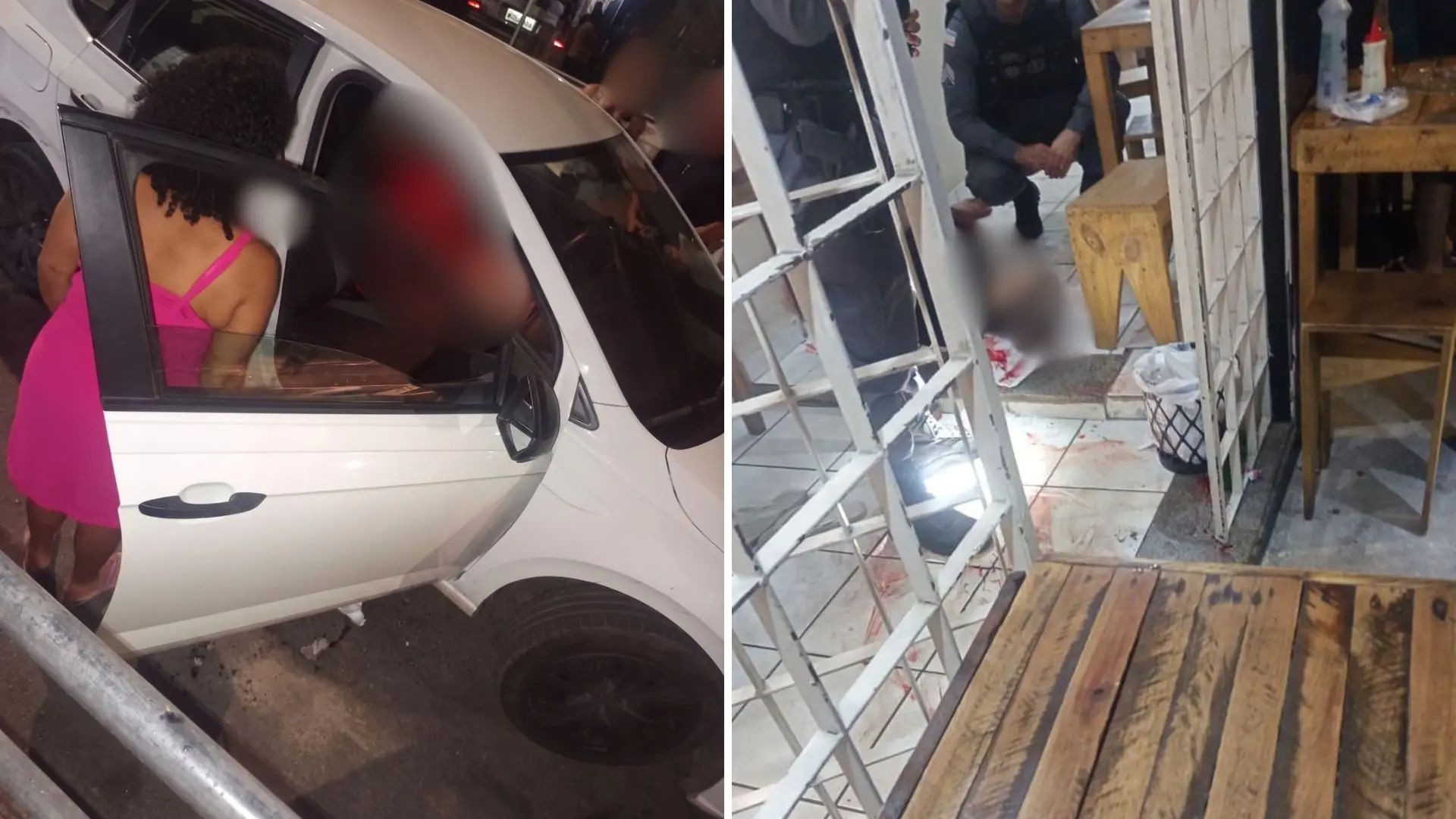 Ataque a tiros deixa homem morto dentro de carro e jovem ferido em Cariacica