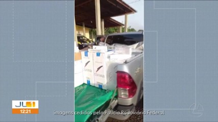 6 mil maços de cigarros são apreendidos em uma caminhonete, em Ipixuna do Pará