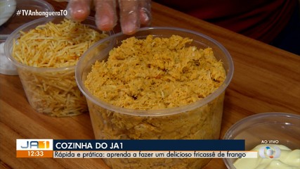 Cozinha do JA1: aprenda a fazer um delicioso fricassê de frango