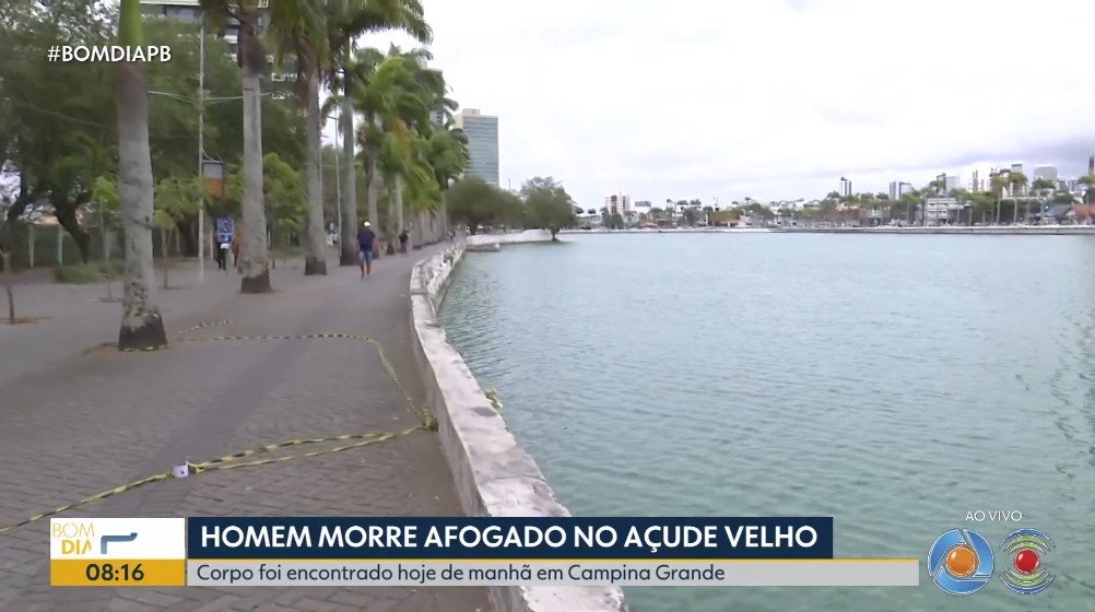 Homem morre afogado no Açude Velho, em Campina Grande