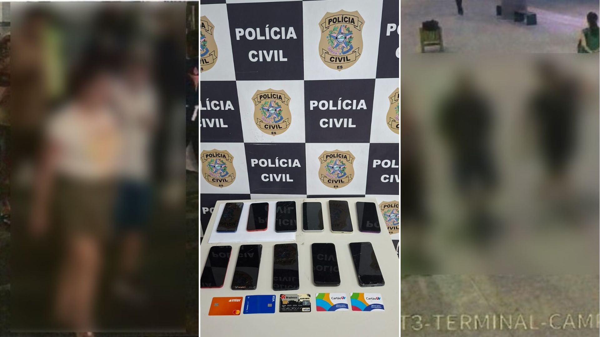 Peruana e brasileira são presas no ES suspeitas de furtar celulares em ônibus do Transcol e fazer Pix das vítimas