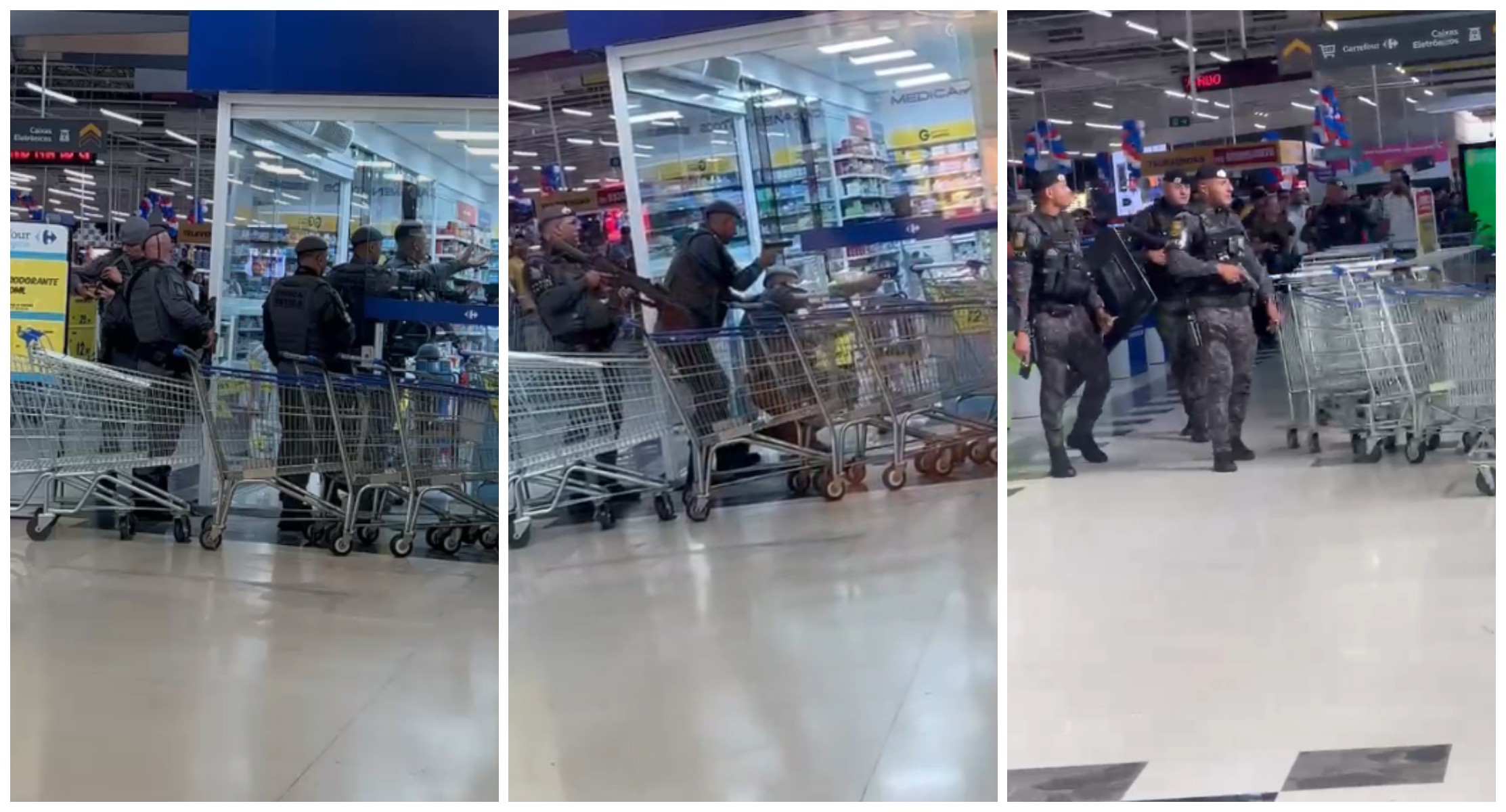 Funcionária de farmácia é feita refém por homem armado com faca dentro de supermercado em SP