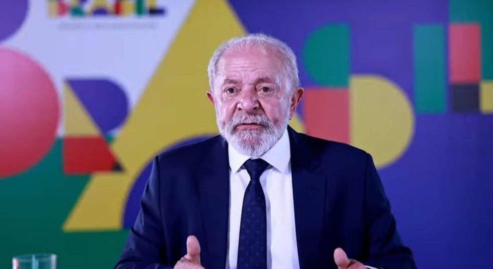 Lula participa de entrevista com jornalistas mineiros — Foto: Reprodução/ CanalGov