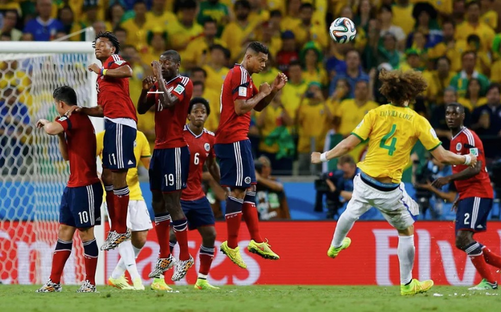 O memorável 2 a 1, contra a Colômbia, em Fortaleza, no dia 4 de julho de 2014. — Foto: Reuters