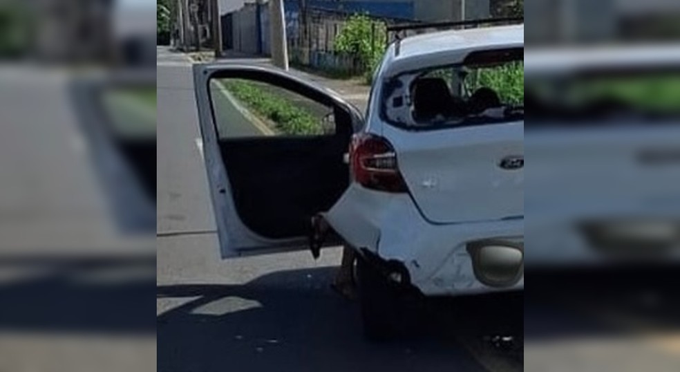 Acidente entre carro e moto causou a morte do motociclista em Sorocaba (SP) — Foto: Reprodução/Agentes de Trânsito Sorocaba