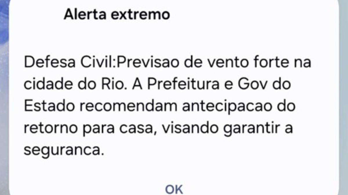 Rio de Janeiro entra em Estágio 3 por previsão de ventos fortes 