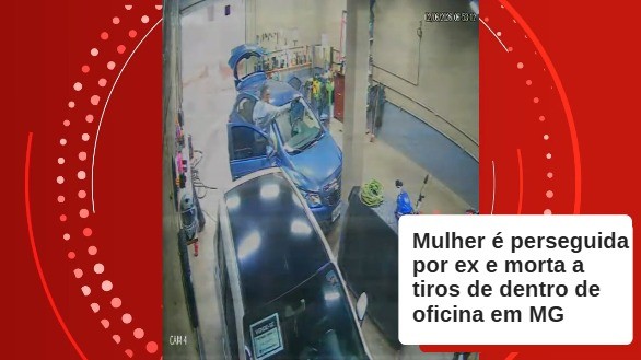 VÍDEO: Mulher é perseguida e morta a tiros por ex-marido dentro de oficina em Santa Efigênia de Minas
