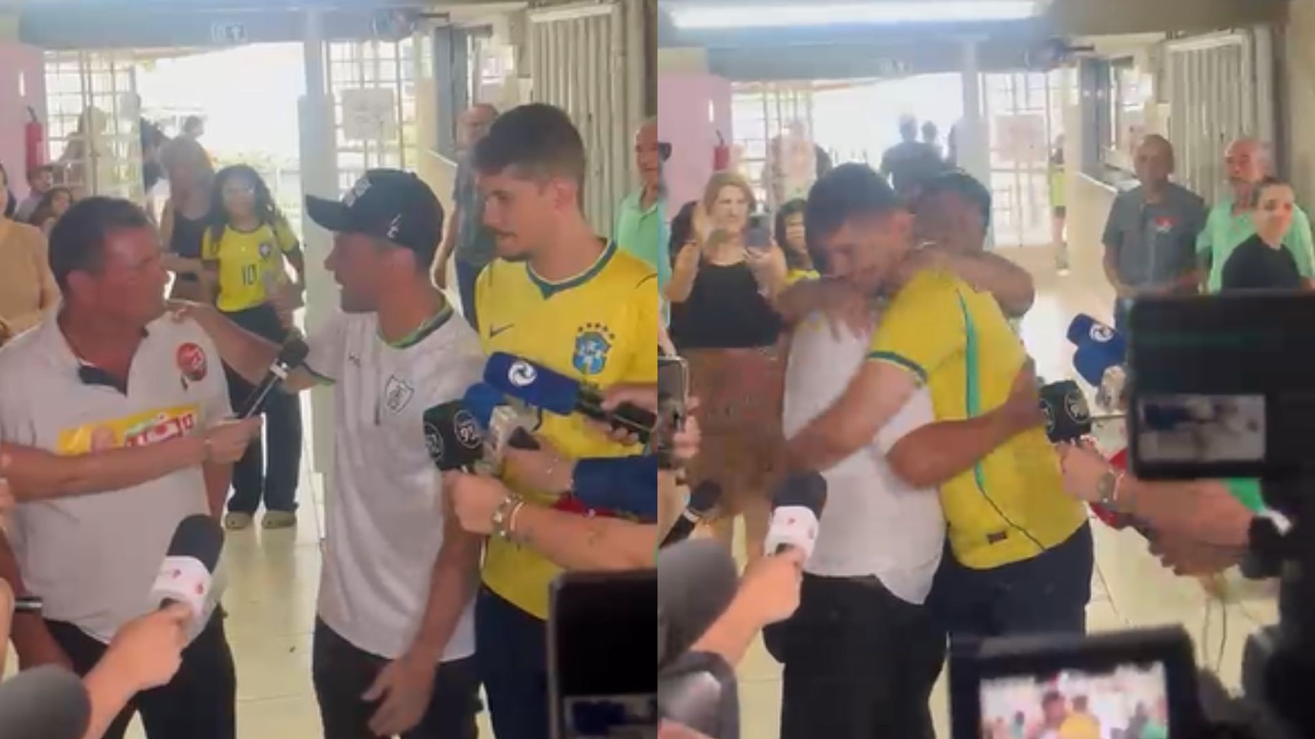 VÍDEO: Cleitinho pede abraço entre apoiadores de Lula e Flávio Bolsonaro antes de votar em Divinópolis: 'Isso é democracia'