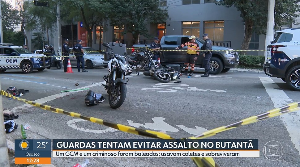 Policial e suspeito são feridos em troca de tiros durante assalto no Butantã, na Zona Oeste de SP