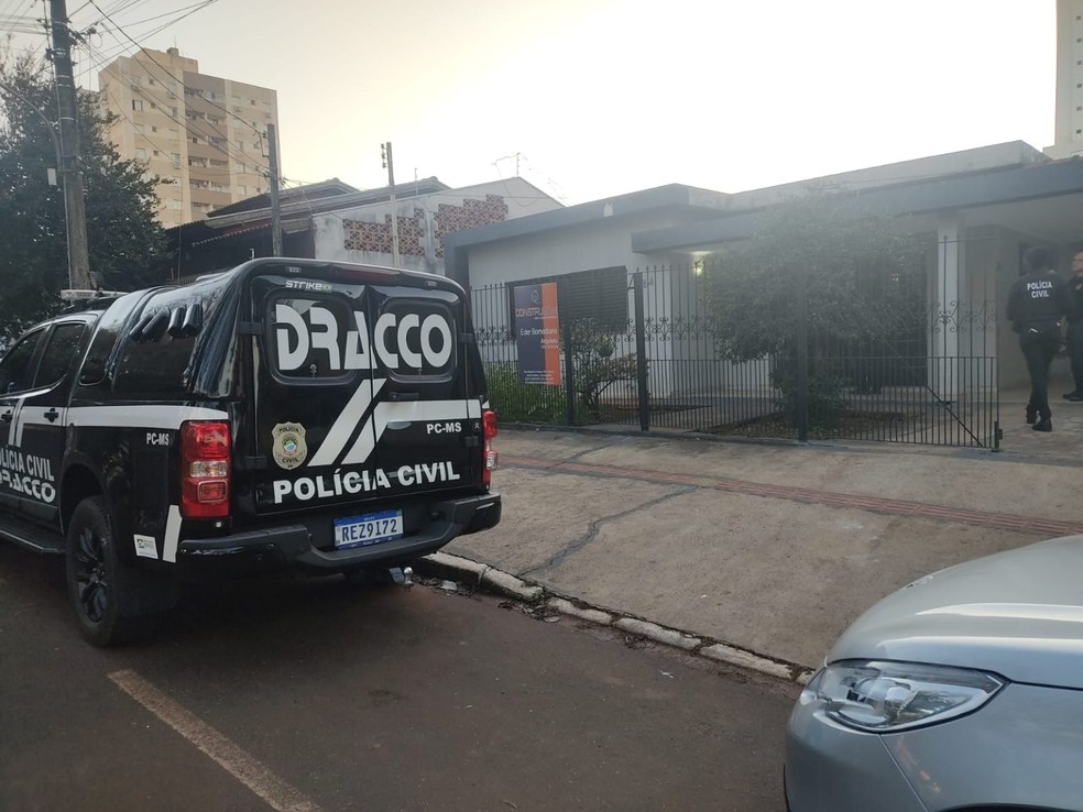 Operação na manhã desta quarta-feira em Mato Grosso do Sul (7). — Foto: Reprodução