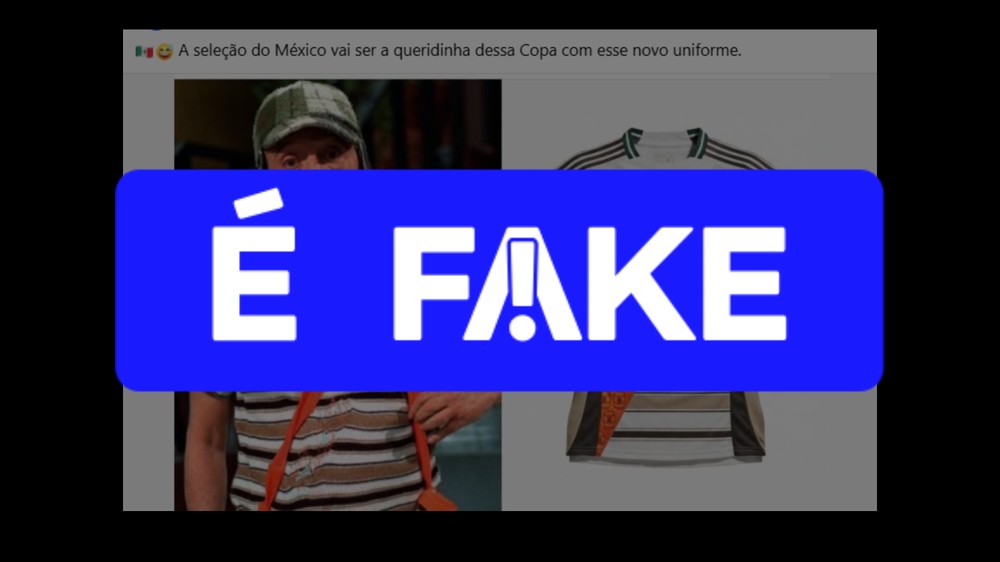 Adidas nega que a seleção do México tenha lançado uniforme inspirado no personagem Chaves