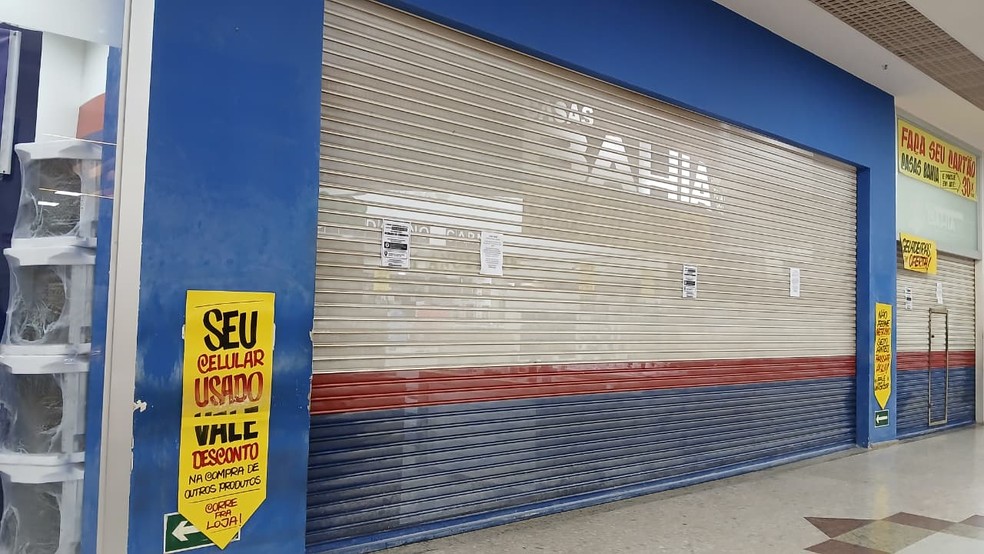 Loja das Casas Bahia, no Shopping Piedade, em Salvador — Foto: Alan Oliveira/g1