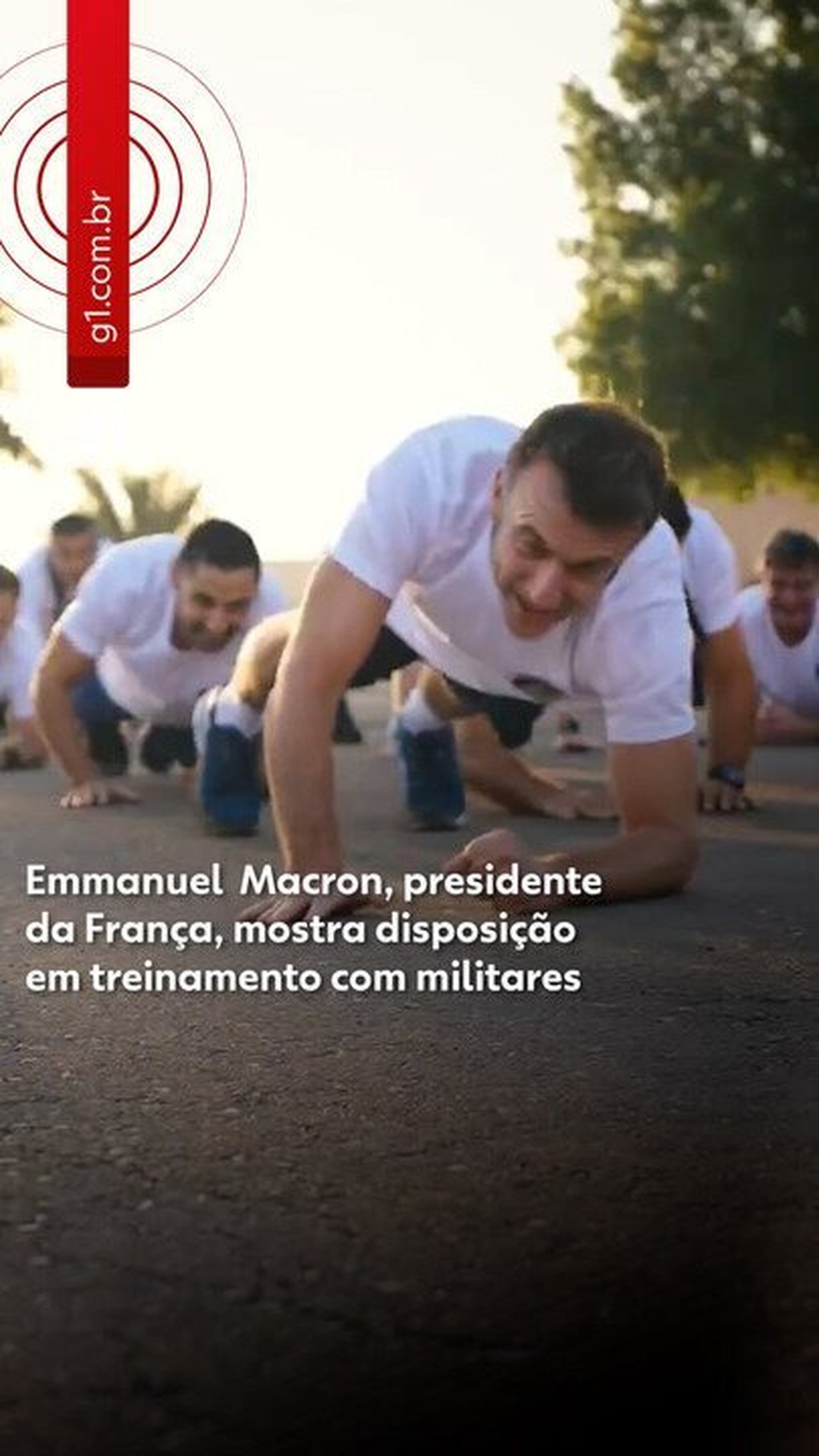 VÍDEO: Macron mostra disposição em treinamento com militares no dia de seu aniversário de 48 anos