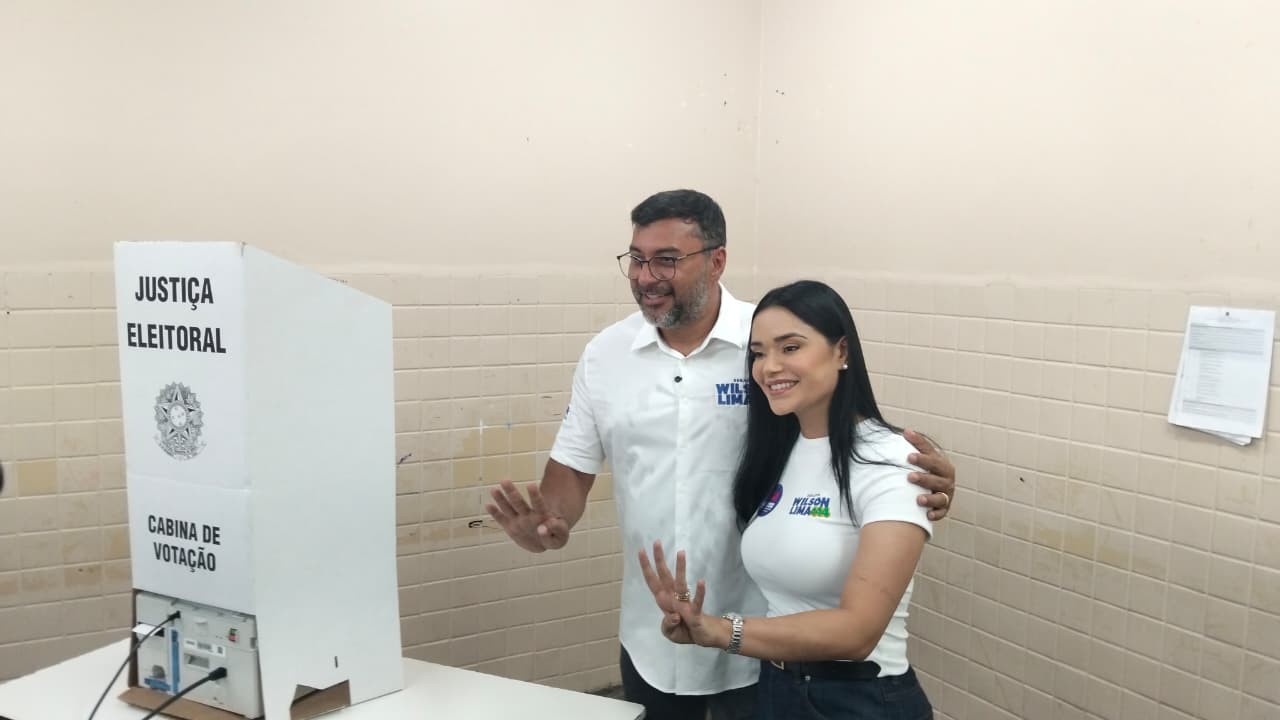 Wilson Lima (União Brasil) vota em Manaus