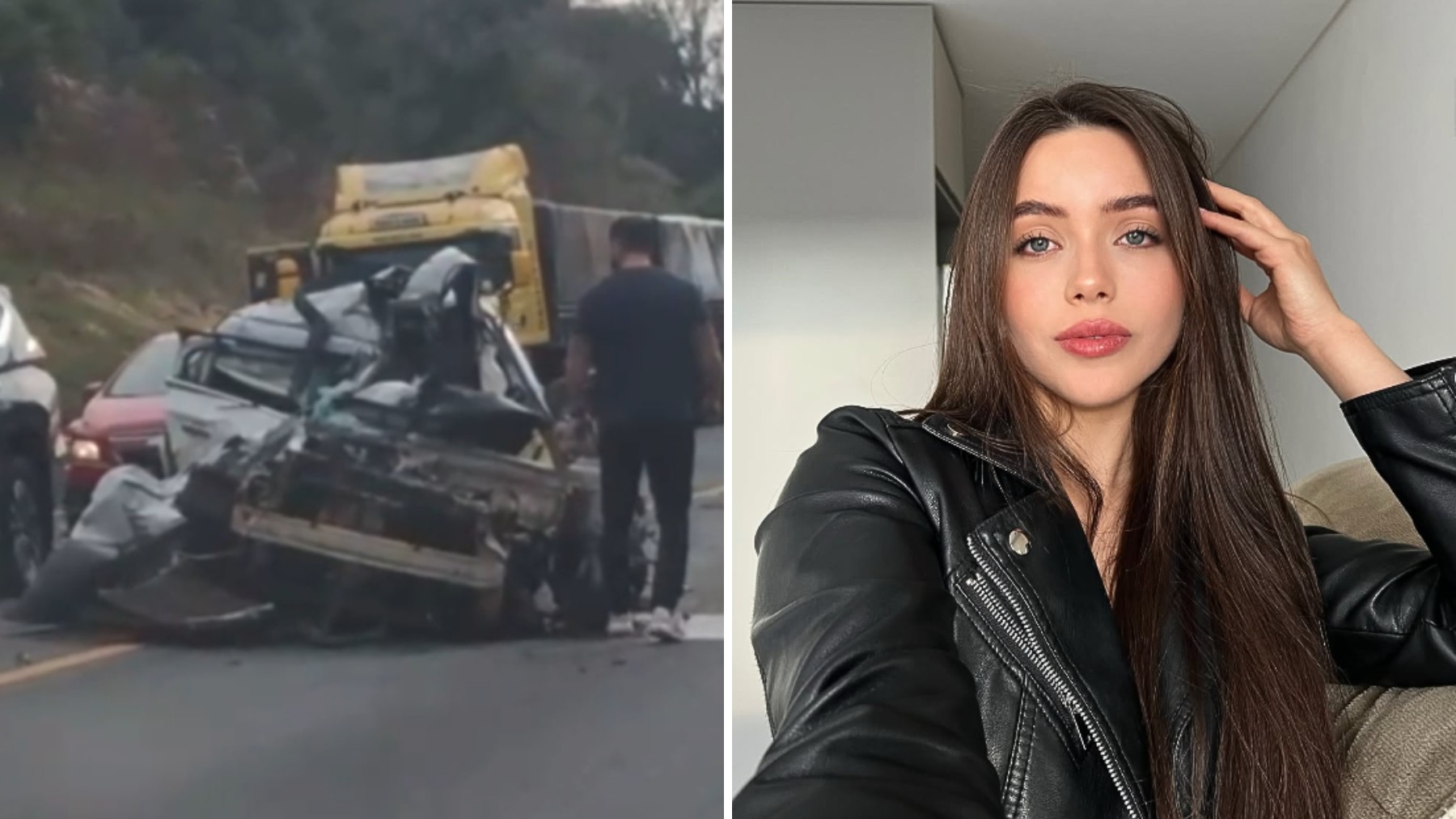 Estudante de Odontologia morre e casal fica ferido em acidente entre dois carros e um caminhão, no Paraná
