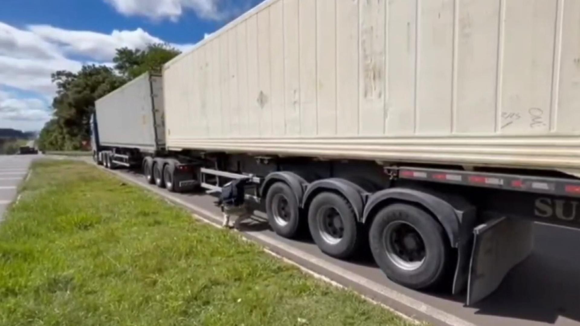 Carreta com mais de 18 toneladas de excesso de peso é flagrada em Ponta Grossa pela PRF