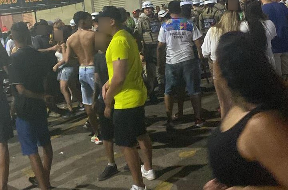 Homem morre e trs pessoas ficam feridas aps tiroteio durante carnaval de Juazeiro, no norte do estado — Foto: Reproduo/Redes Sociais