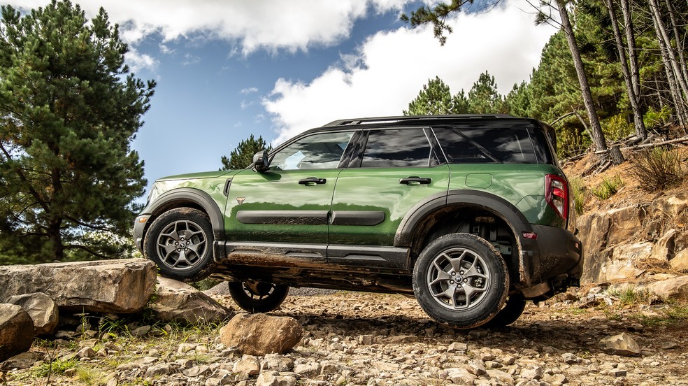 Ford Bronco Sport em trilha. — Foto: Divulgação | Ford
