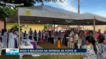 Missa é celebrada na entrada da ponte entre o TO e o MA para homenagear vítimas