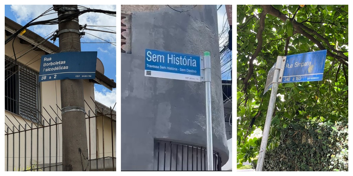 De 'Borboletas Psicodélicas' a 'Sem História, Sem Destino': os nomes inusitados de ruas em SP