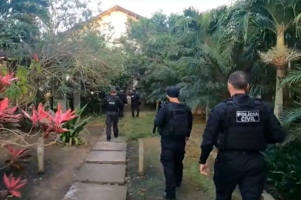 Polícia Civil deflagrou a Operação Lance Final nesta terça-feira (9) em Itanhaém (SP) e São Paulo (SP) — Foto: Ministério da Justiça e Segurança Pública/Divulgação
