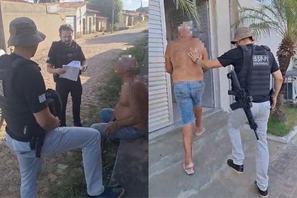 Condenado a 20 anos de prisão por matar amante queimada viva é preso em Teresina — Foto: Divulgação/SSP-PI