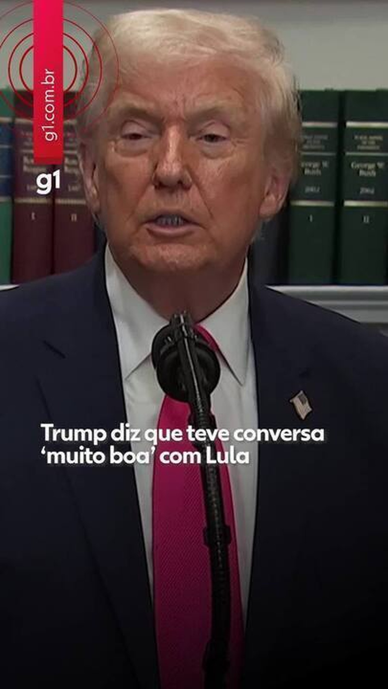 Trump disse que teve conversa 'muito boa' com Lula: 'Gosto dele'