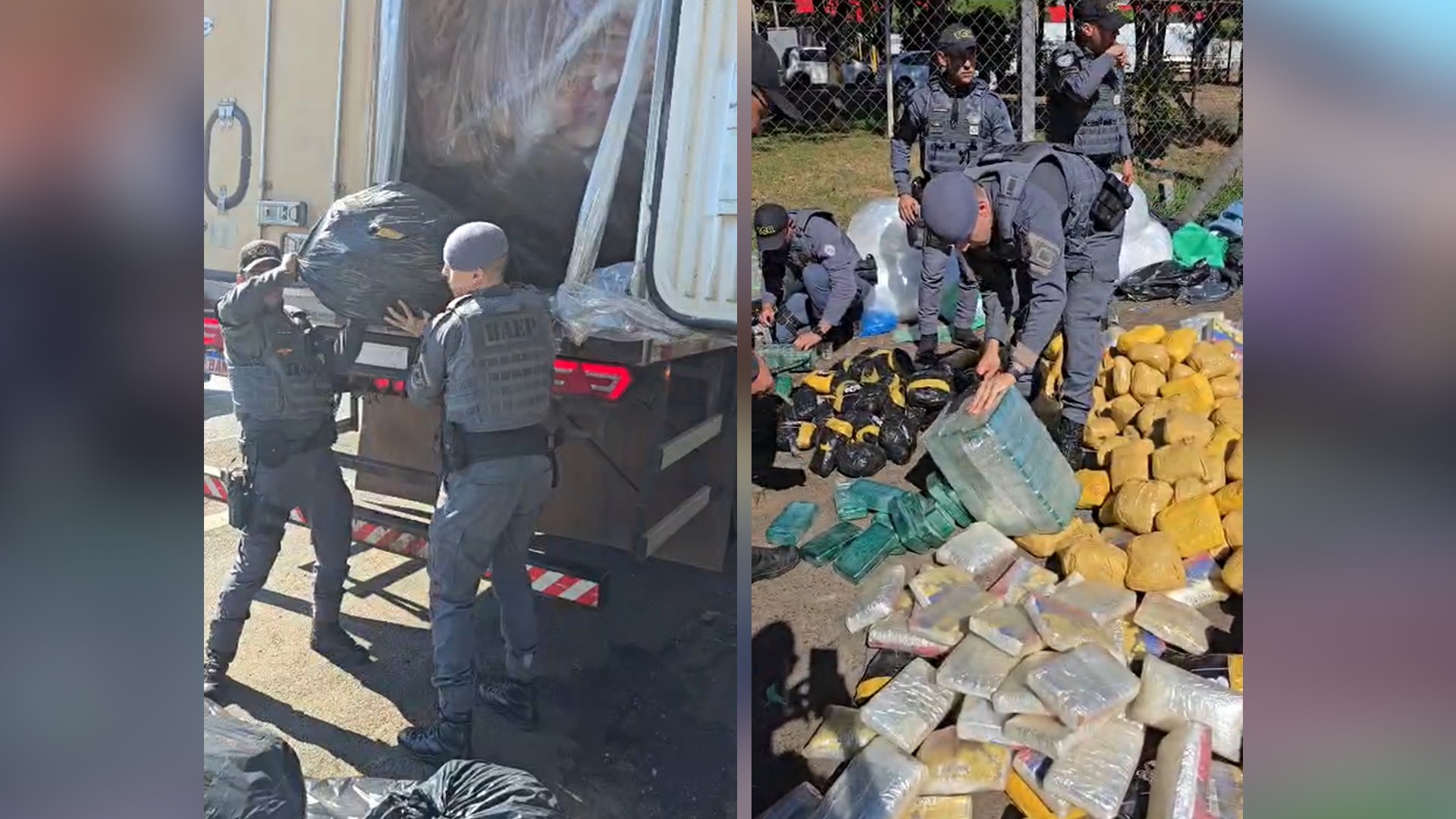 Polícia apreende quase meia tonelada de drogas em carga de carne em caminhão frigorífico em Rio Preto