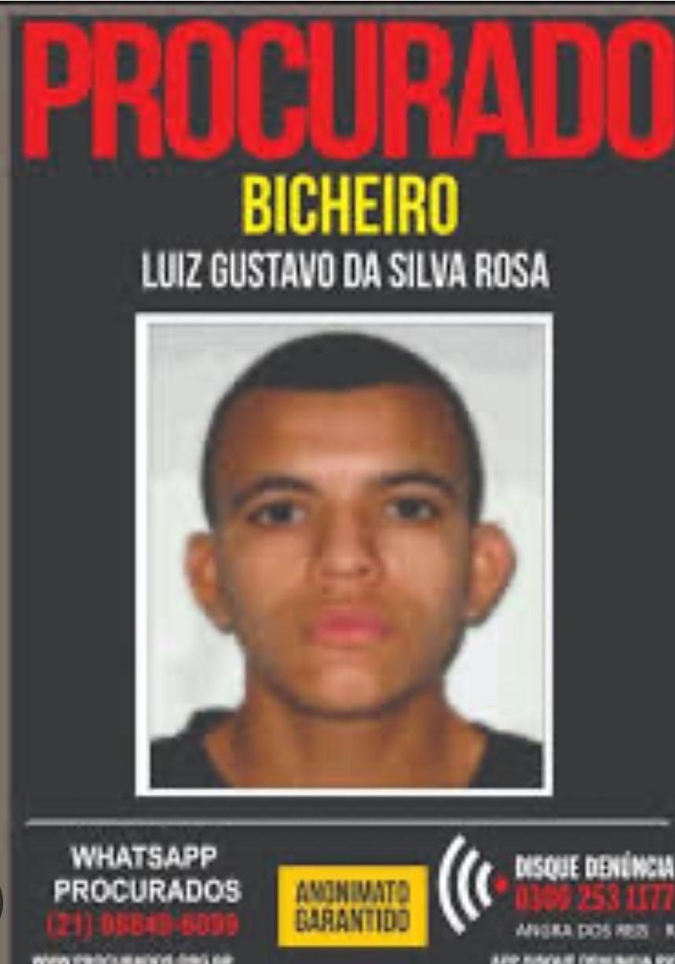 Bicheiro era procurado pela polícia — Foto: Reprodução/Arquivo Pessoal