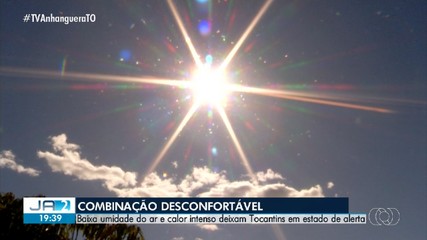Baixa umidade do ar e calor intenso deixam o Tocantins em estado de alerta
