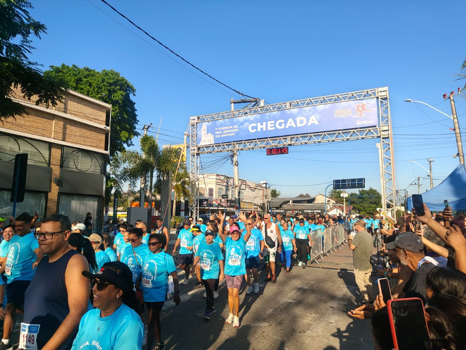 Mais de 500 pessoas partipam da Corrida da Padroeira em Maricá, no RJ
