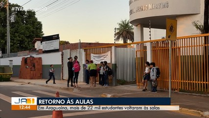 Alunos de Araguaína retornam às aulas