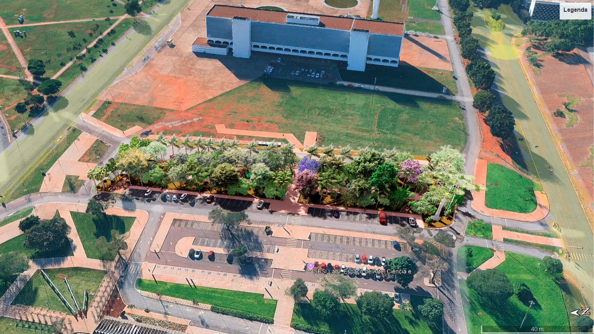 SESI Lab cria ‘galeria viva’ com 90 espécies de plantas em Brasília; veja como vai ficar