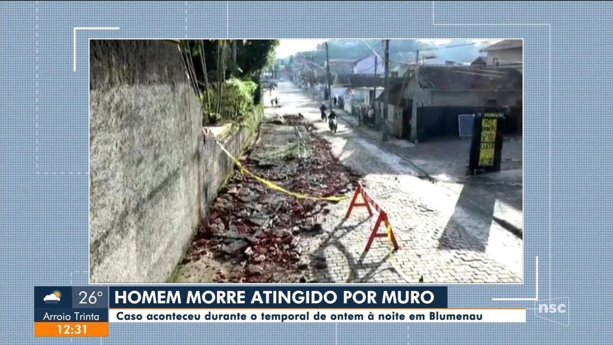 Homem Morre E Outro Fica Ferido Após Quedas De Muros Durante Temporal