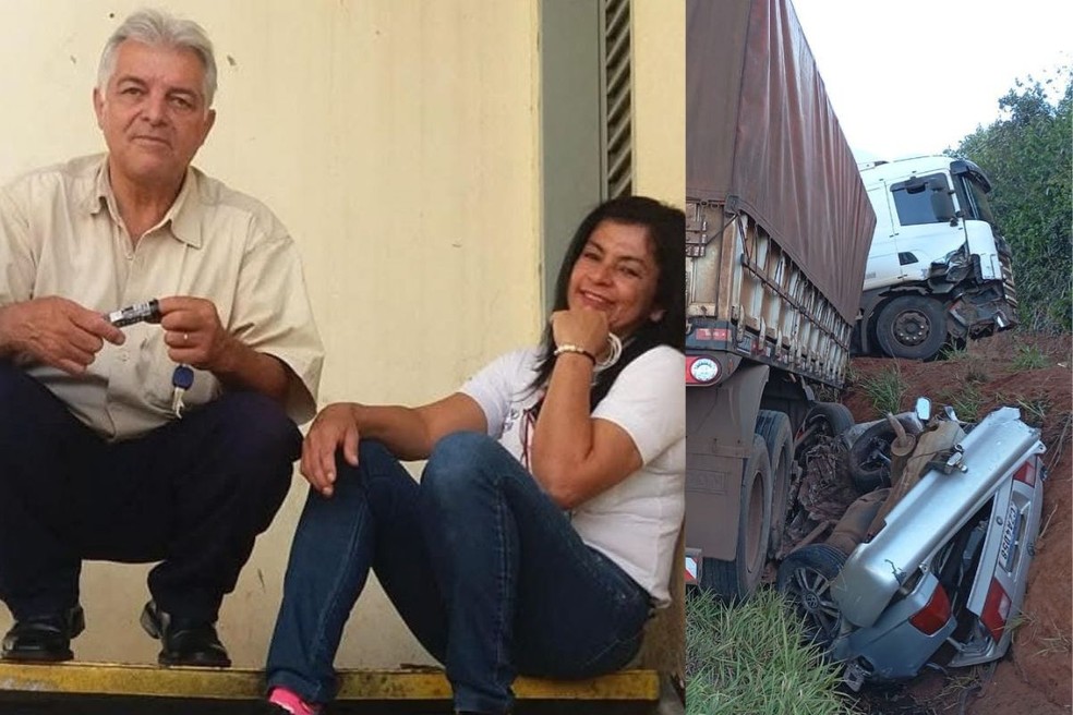 Vítimas foram identificadas como Angela Martins Gimenes da Costa, de 60 anos, e Adauto Marques da Costa, de 63 anos. — Foto: Jornal da Nova